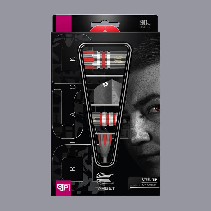 Target Darts Nathan Aspinall Black 90% Steel Tip Darts 26 grams